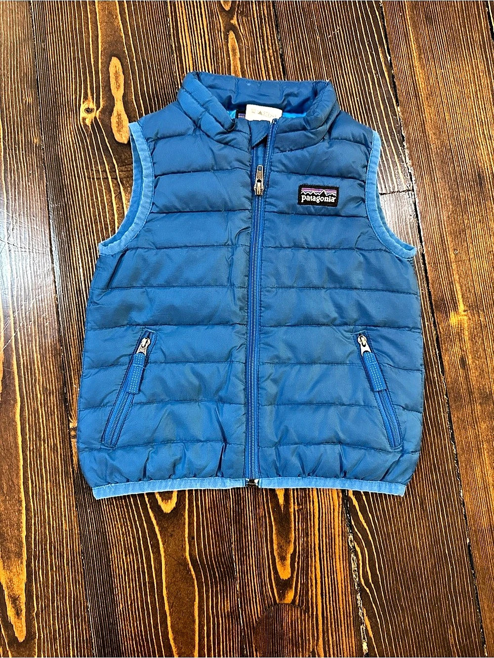 Patagonia Down Sweater Vest, Blue, Baby 18M